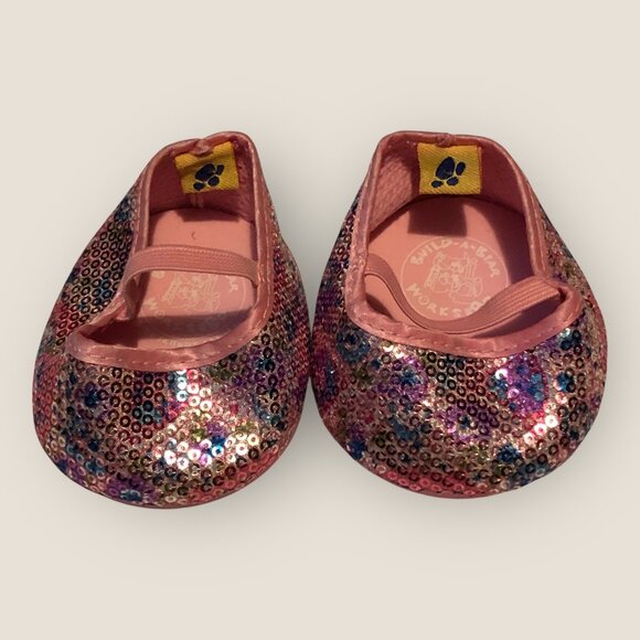 Build-A-Bear Workshop Sequin Sparkle Shoes BABW - Picture 1 of 3